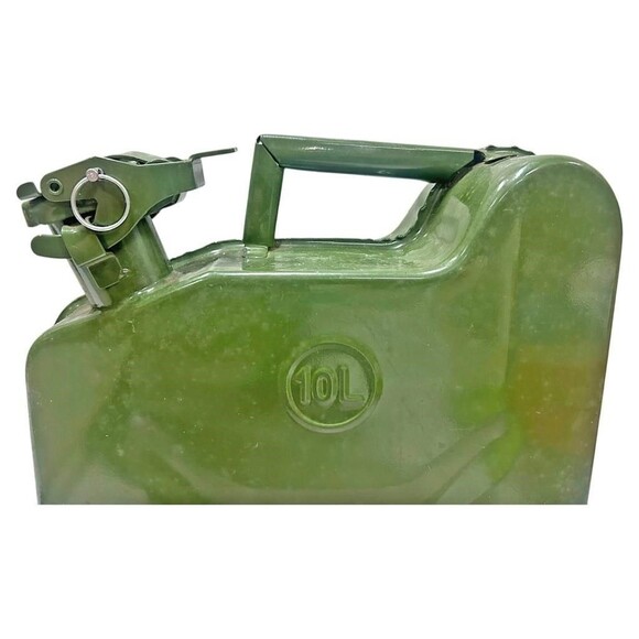 2.5 Gallon 10L Jerry Can Gas Steel Tank Green Military NATO Style - Picture 10 of 10